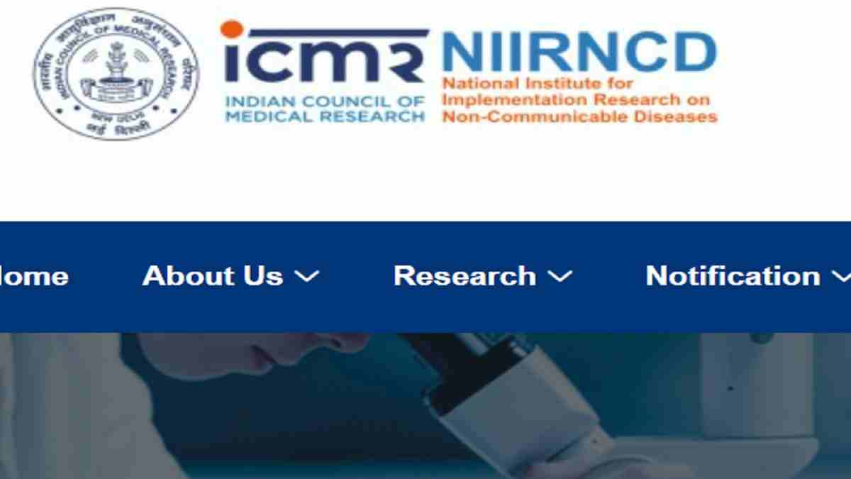 ICMR NIIRNCD Recruitment 2022