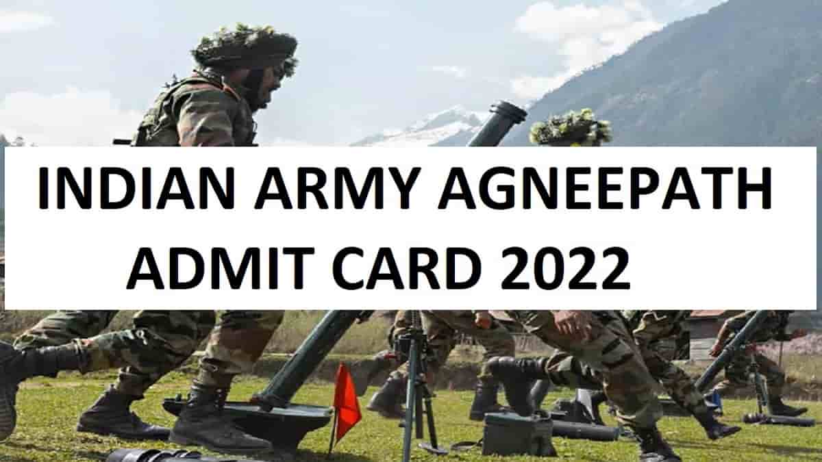 Indian Army Agneepath Admit Card 2022