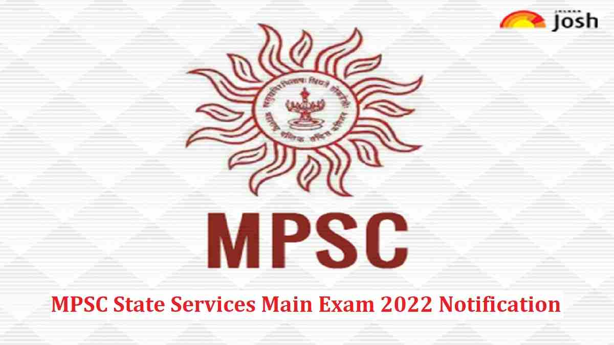 MPSC State Services Main Exam 2022 Notification