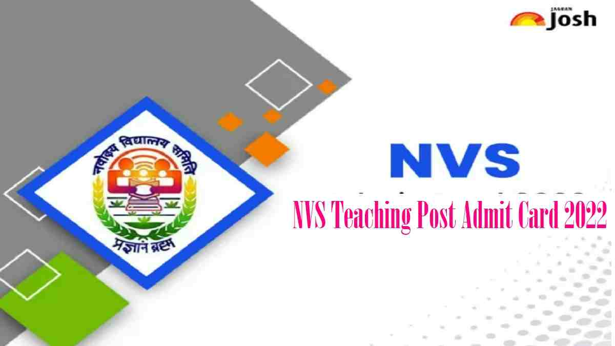 NVS Admit Card 2022 