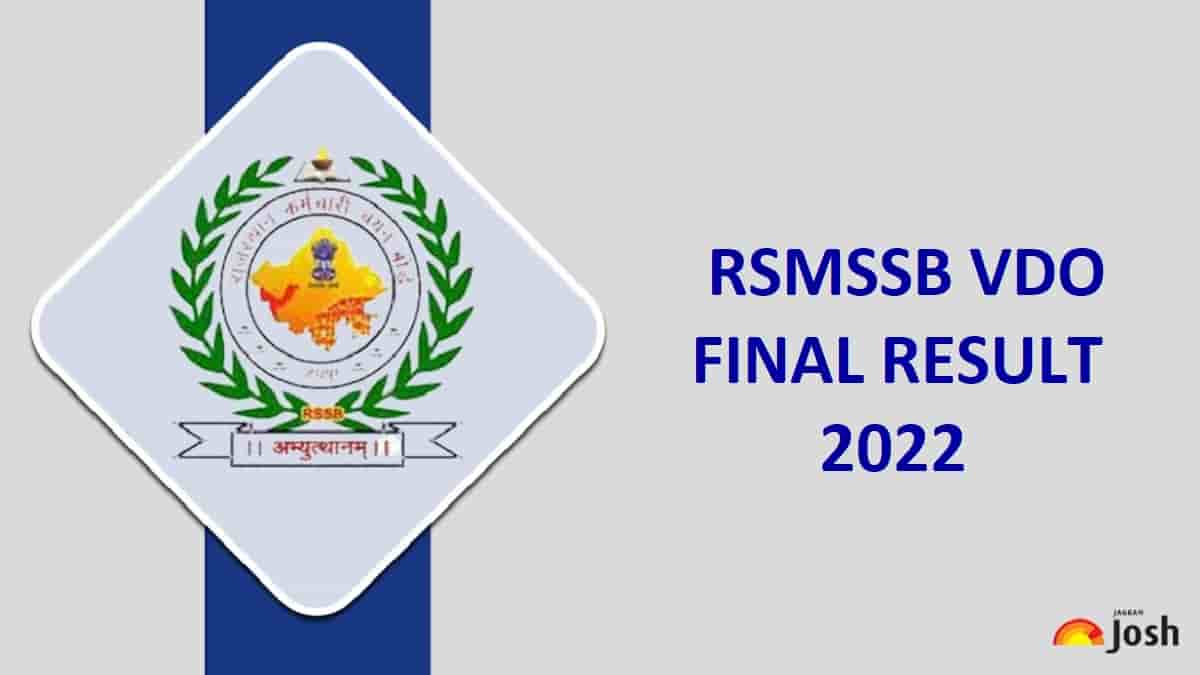 RSMSSB VDO Final Result 2022