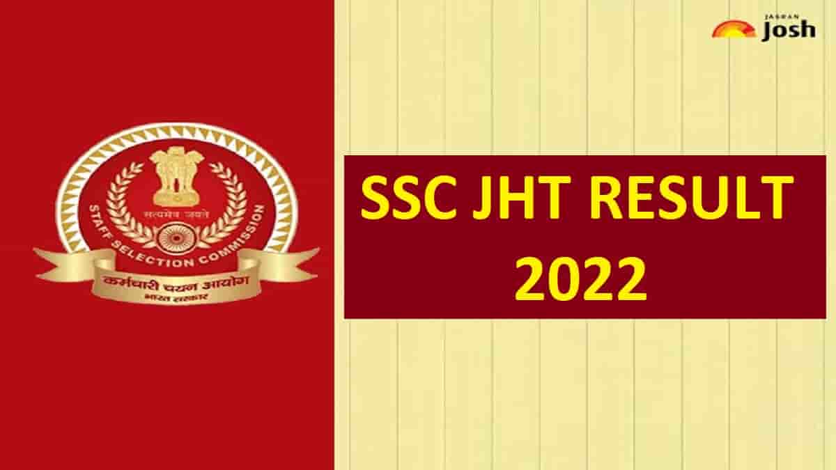 SSC JHT Result 2022