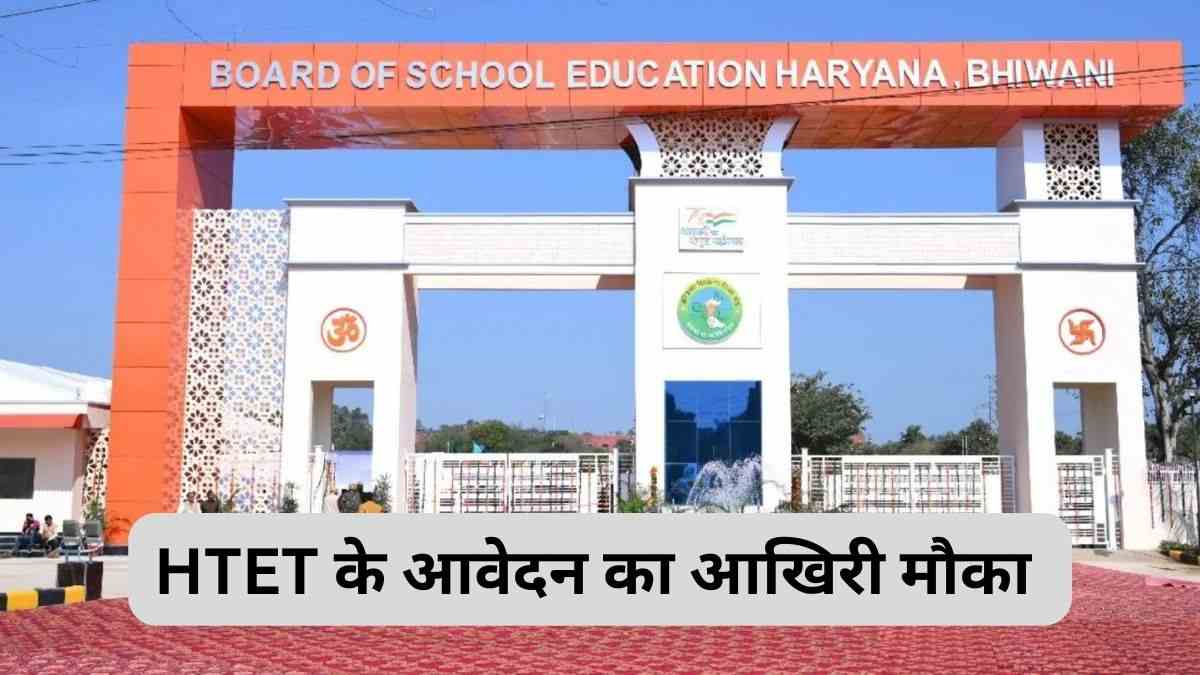  Haryana TET : apply now last chance to apply for haryana tet exam  
