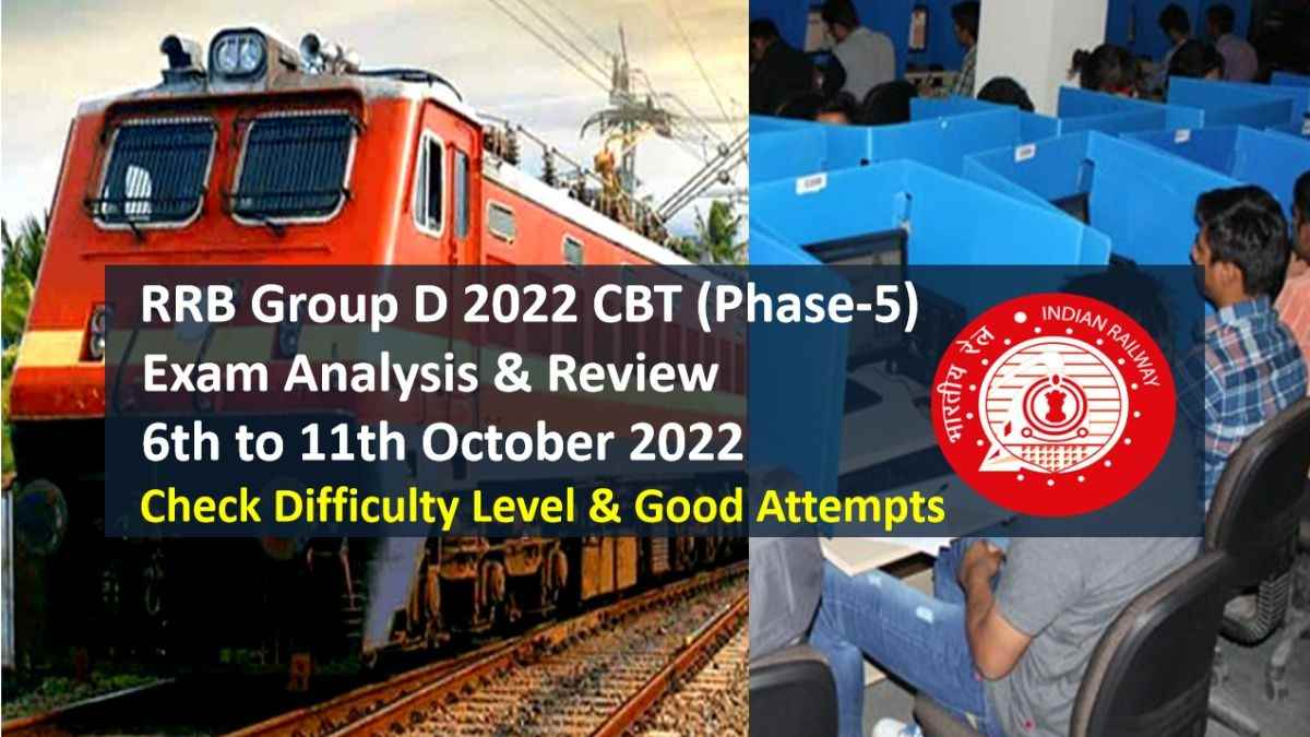 RRB Group D 2022 Phase-5 Exam Analysis: Check Difficulty Level & Good Attempts