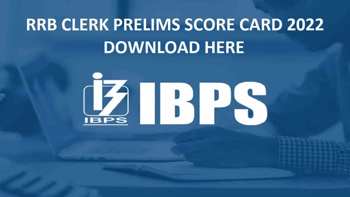 IBPS RRB Clerk Score Card 2022