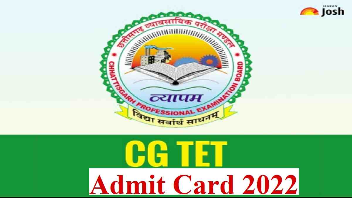 CG TET Admit Card 2022 Download