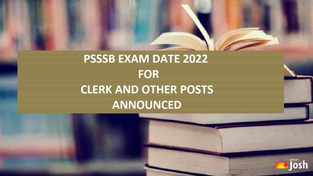PSSSB Exam Date 2022 