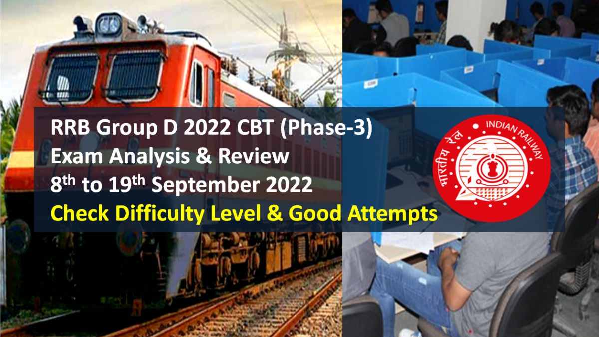 RRB Group D 2022 Phase-3 Exam Analysis (8th & 9th Sept)