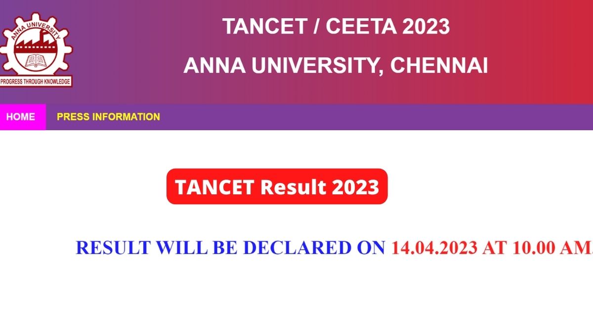 TANCET Result 2023 Date