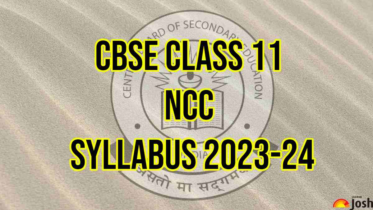 CBSE Class 11 NCC syllabus 2023-24: Download PDF for all Common and Specialized Subjects