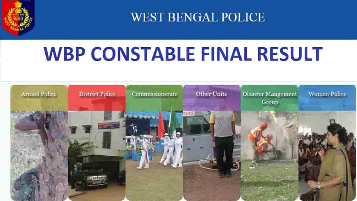 WBP Constable Final Result