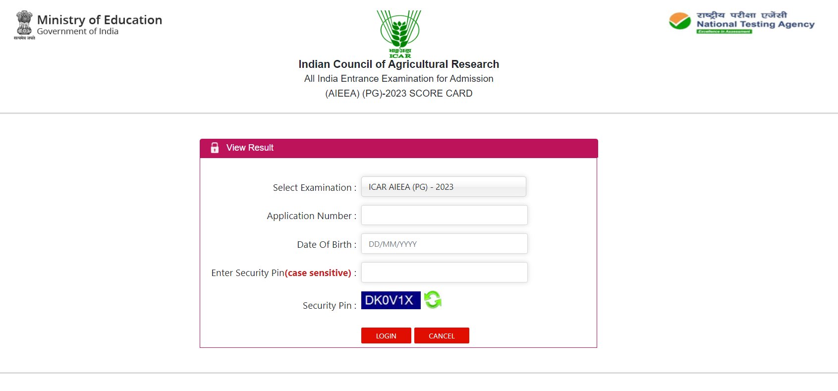 ICAR निकाल 2023 ऑनलाइन येथे दिलेल्या डायरेक्ट लिंकवर चेक करा