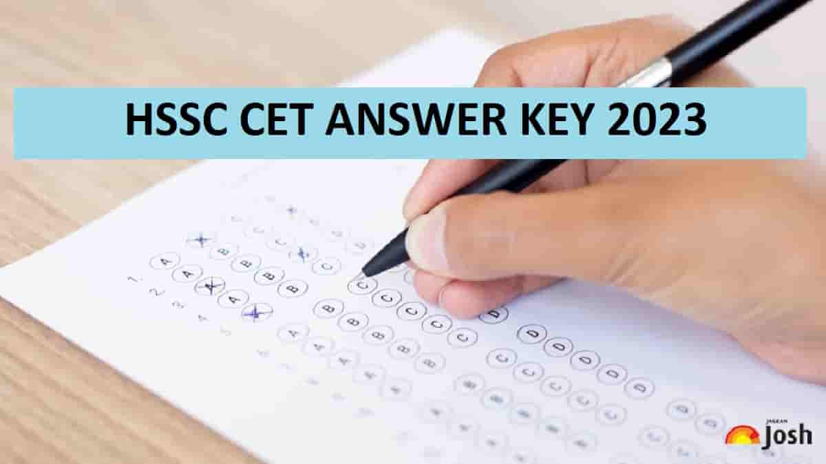 HSSC CET Answer key 2023