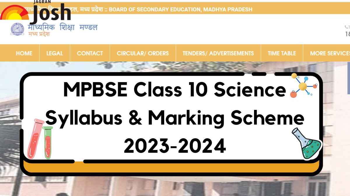 Get here detailed MP Board MPBSE Class 10th Science Syllabus and paper pattern