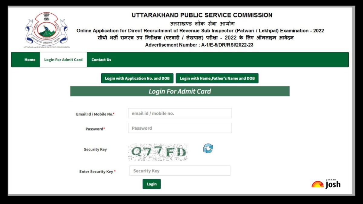 UKPSC Upper PCS Mains admit card 2023