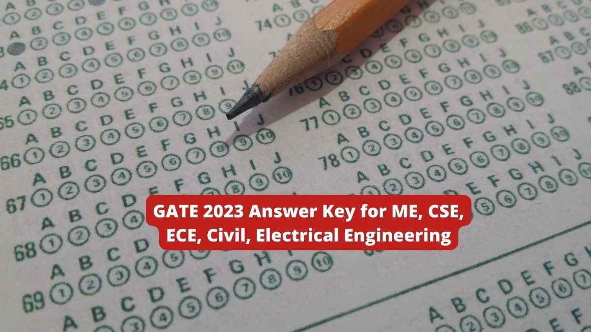GATE paper wise answer key 2023