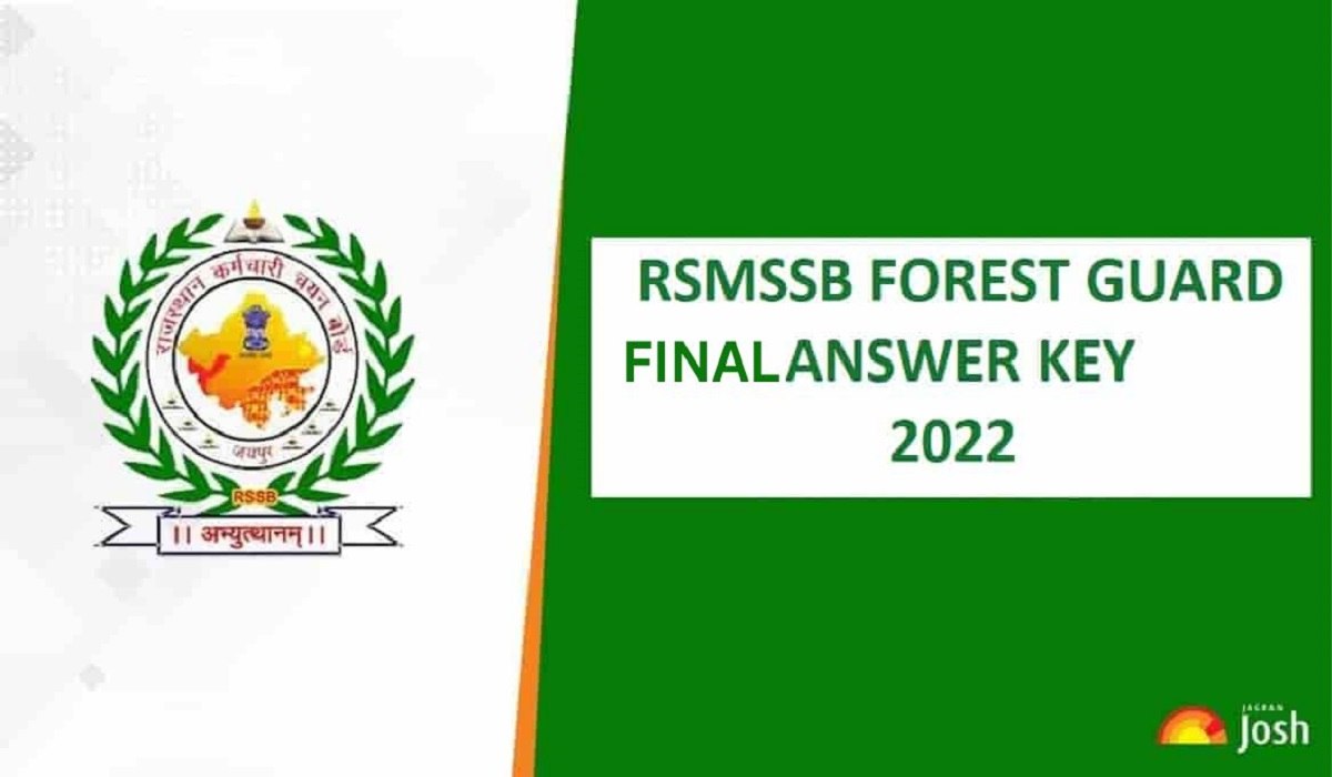 RSMSSB Forest Guard Final Answer Key