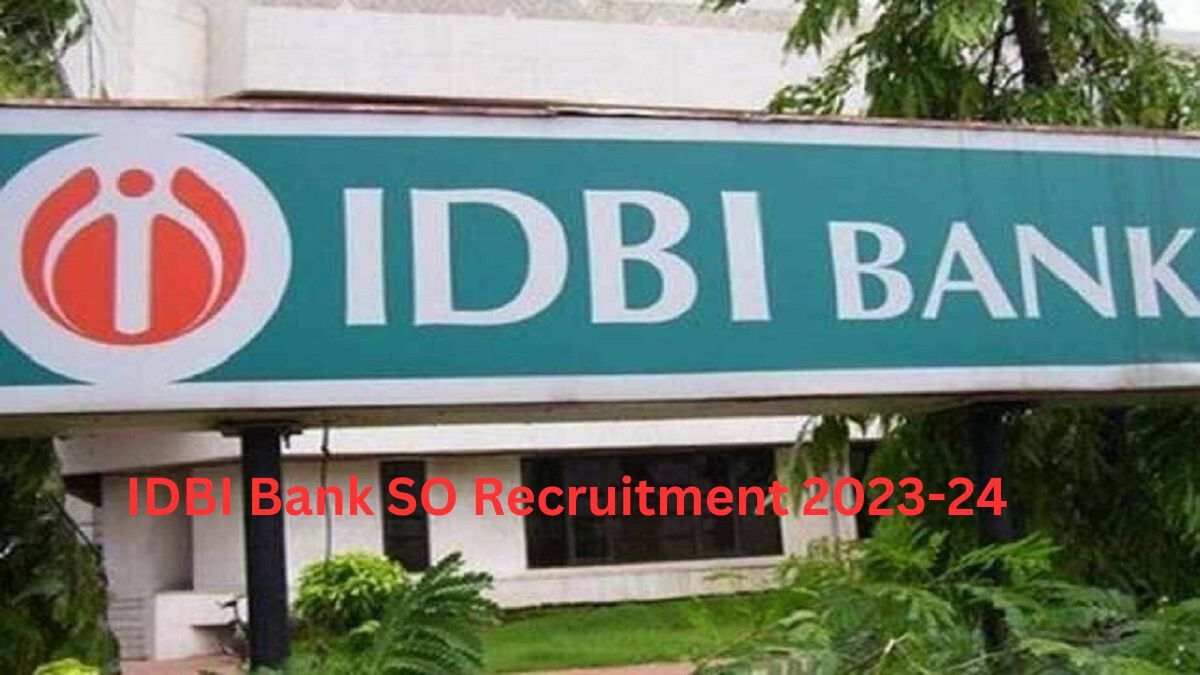 IDBI SO Apply Online 2023