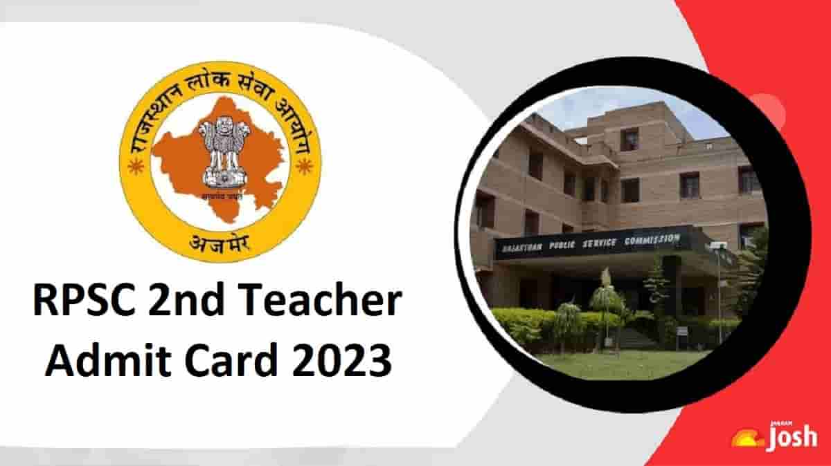 RPSC 2nd Teacher Admit Card 2023