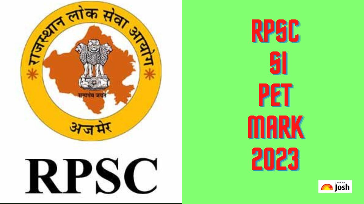 RPSC SI PET Marks 2023