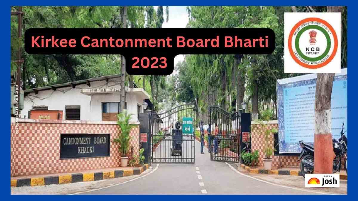 Kirkee Cantonment Board Bharti 2023