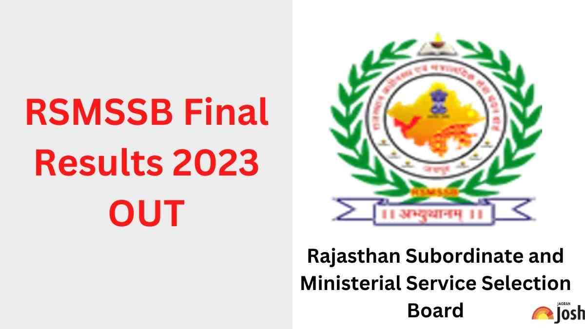 RSMSSB Final Result 2023