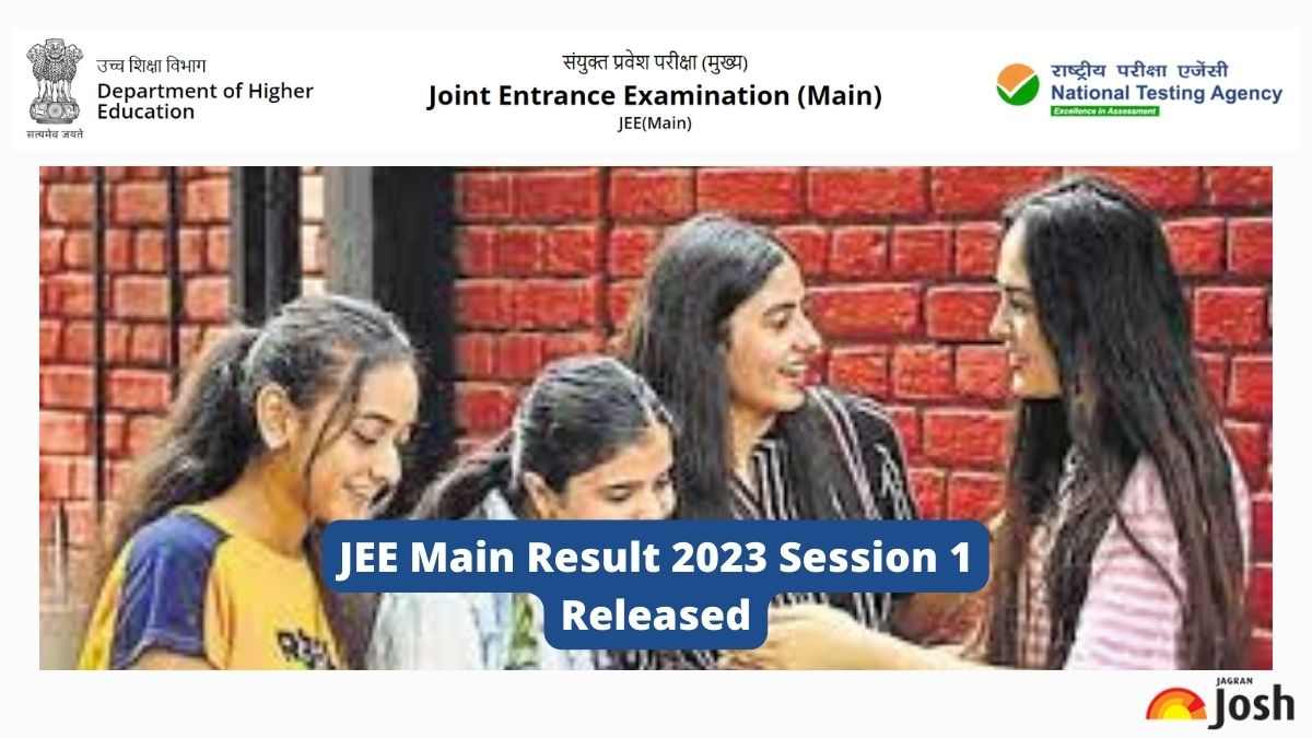 JEE Main Result 2023 Session 1 Out at jeemain.nta.nic.in