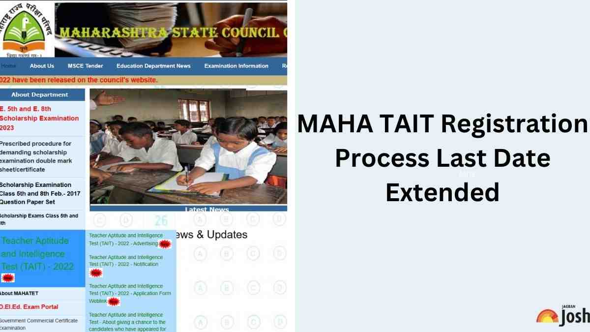 Maha TAIT Last Date Extended