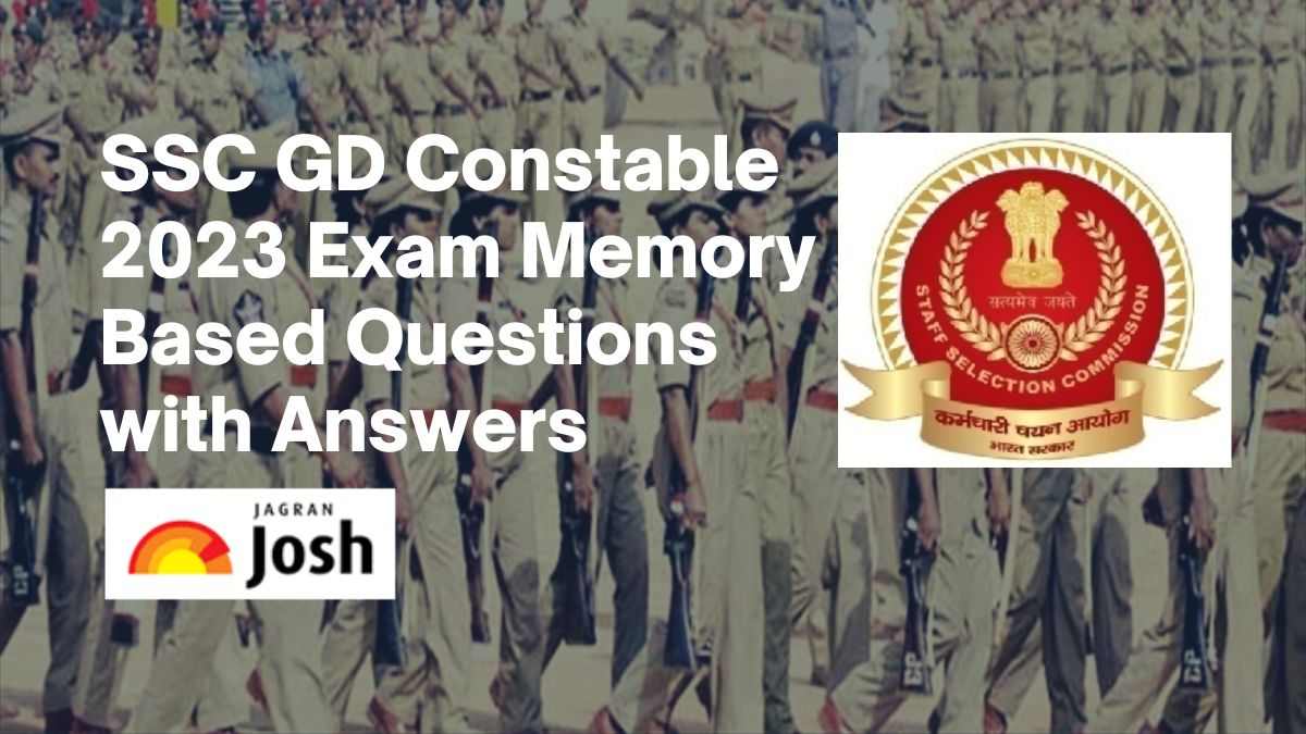 SSC GD Constable 2023 Memory Based Question Paper PDF Download