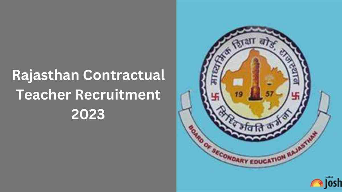 Rajasthan Contractual Teacher Recruitment 2023