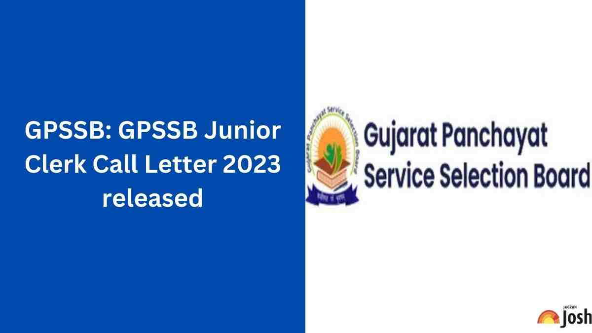 GPSSB Junior Clerk Call Letter 2023