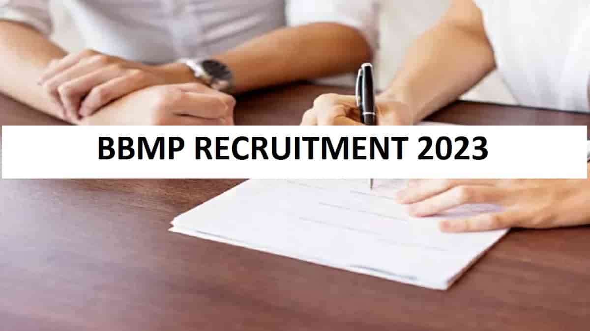 bbmp recruitment 2023