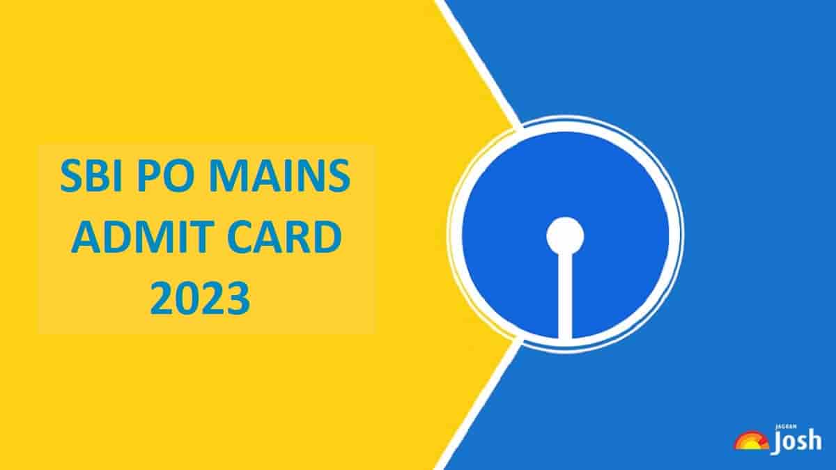 SBI PO Mains Admit Card 2023