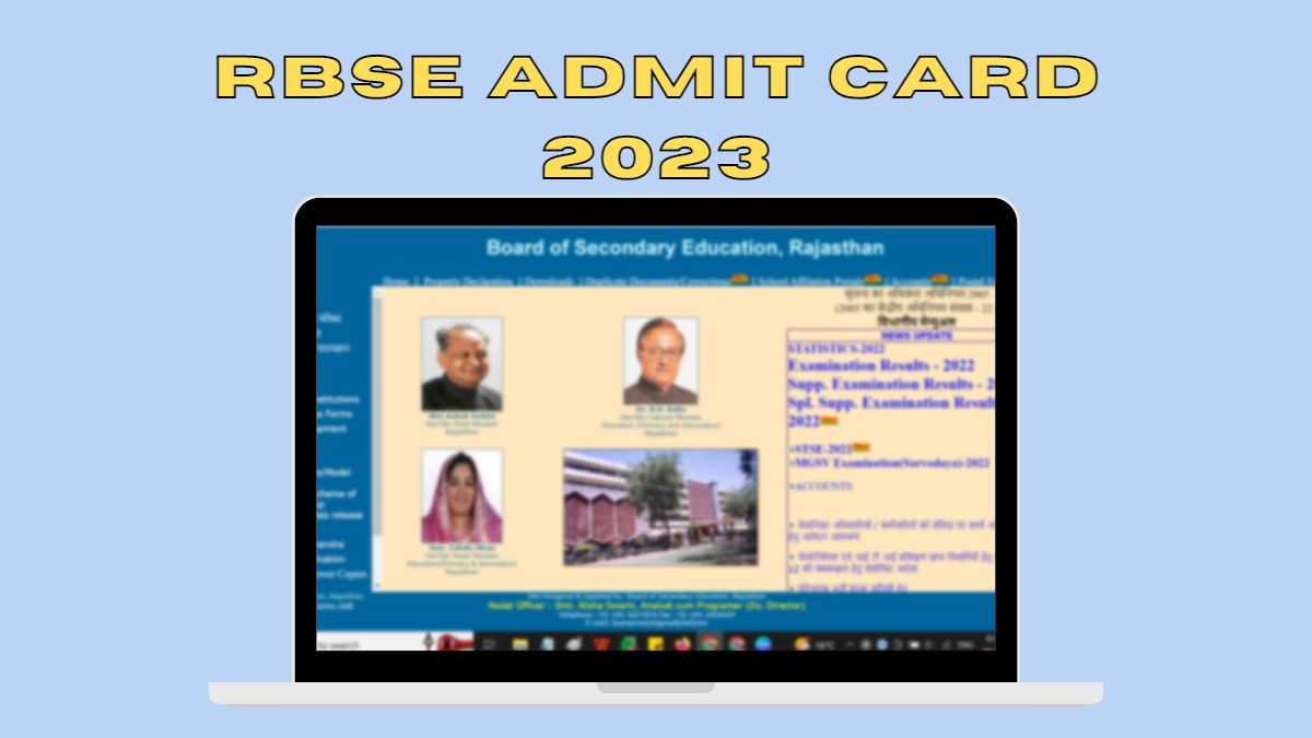 Get Latest News about RBSE Class 10, 12 Admit card download, Roll number, and direct Download link to RBSE Hall Ticket 2023