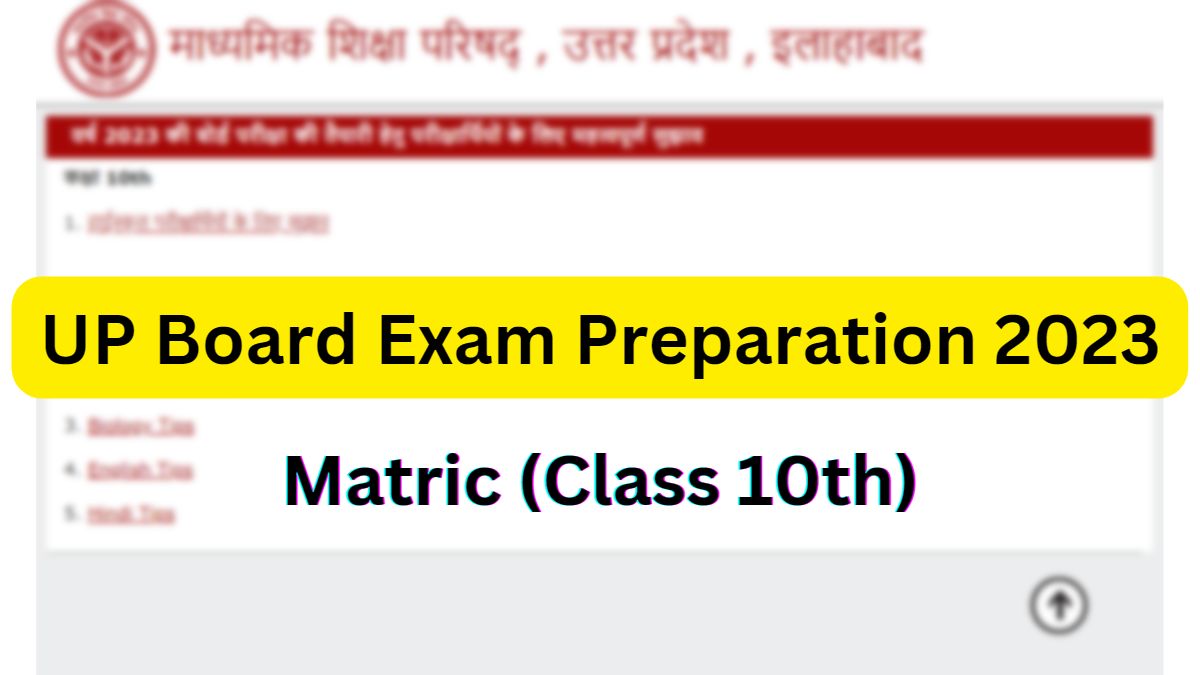 UP Board Class 12 Preparation tips for  Math, Science, English and Hindi