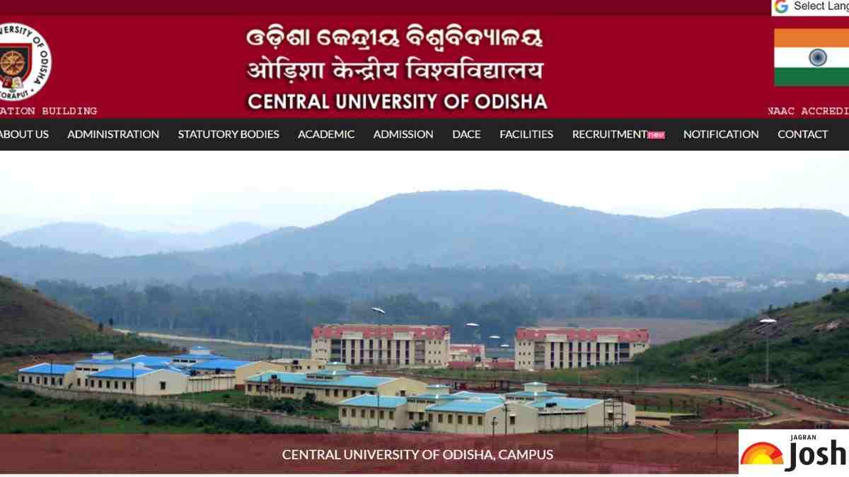odisha central university faculty recruitment 2023
