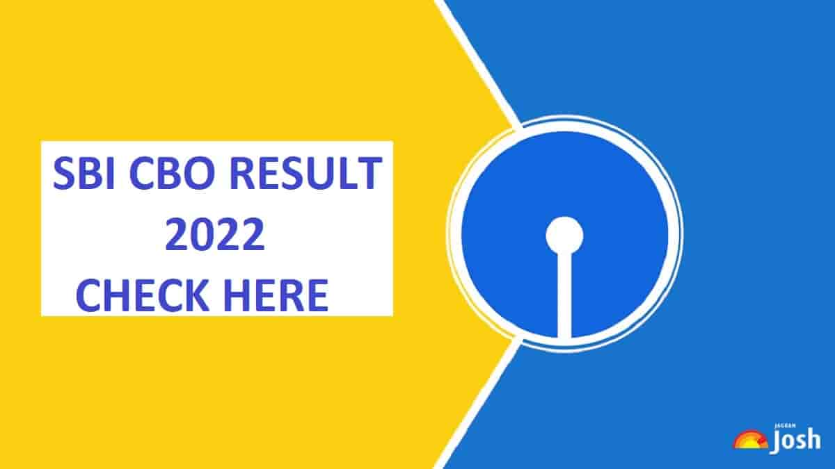 SBI CBO Result 2022