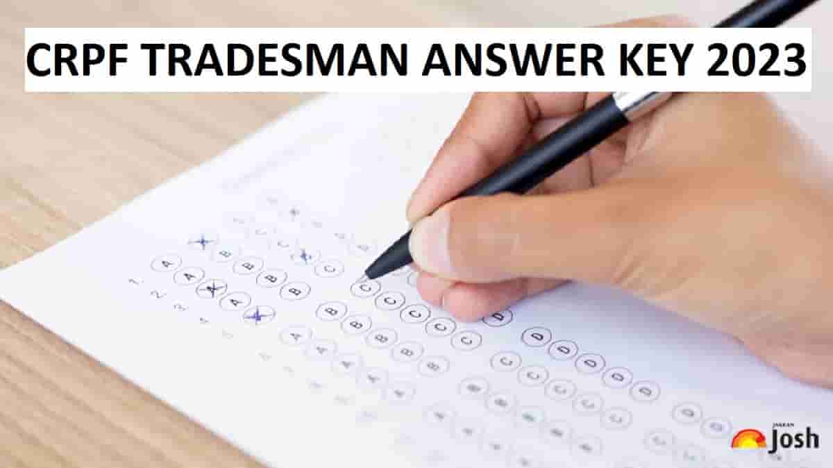 crpf tradesman answer key 2023