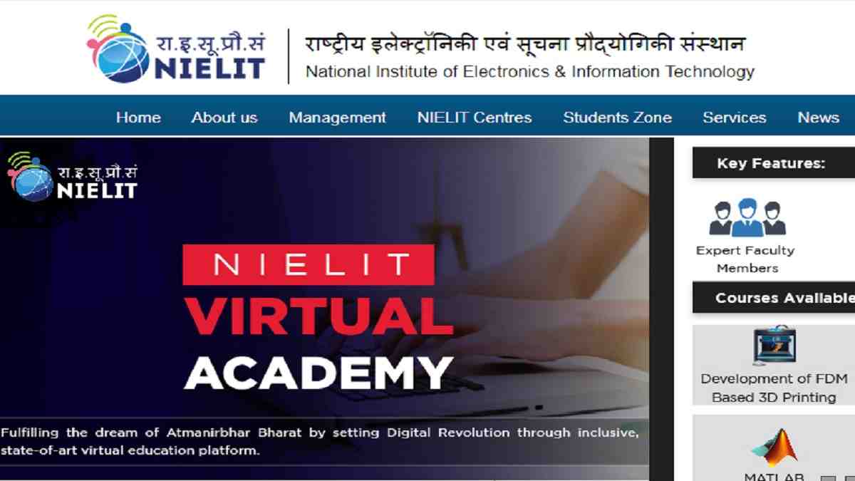 NIELIT Recruitment 2023 Notification