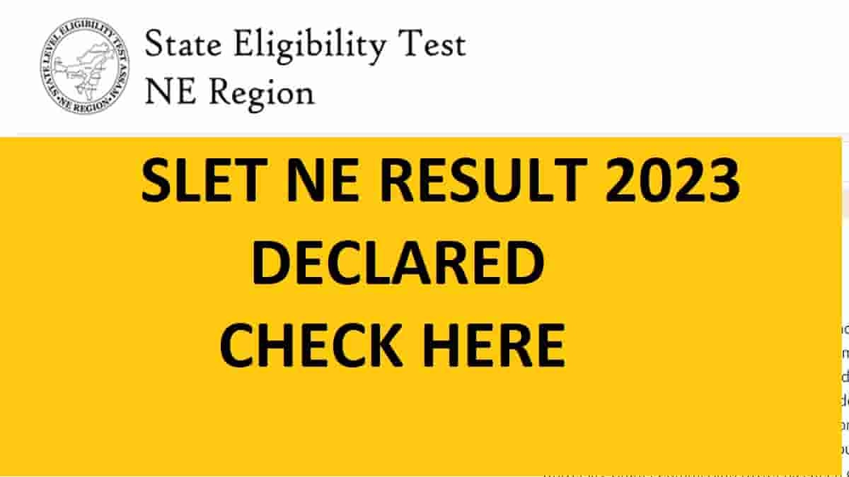 SLET Result 2023