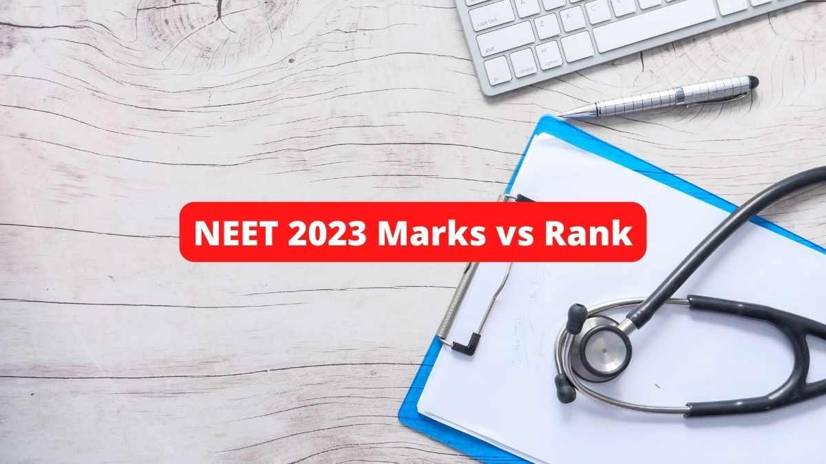 NEET 2023 Marks vs Rank