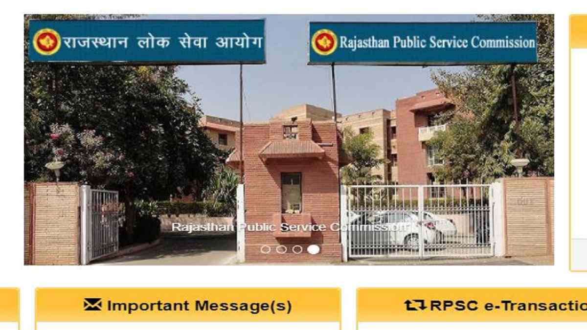 RPSC Assistant Professor 2023
