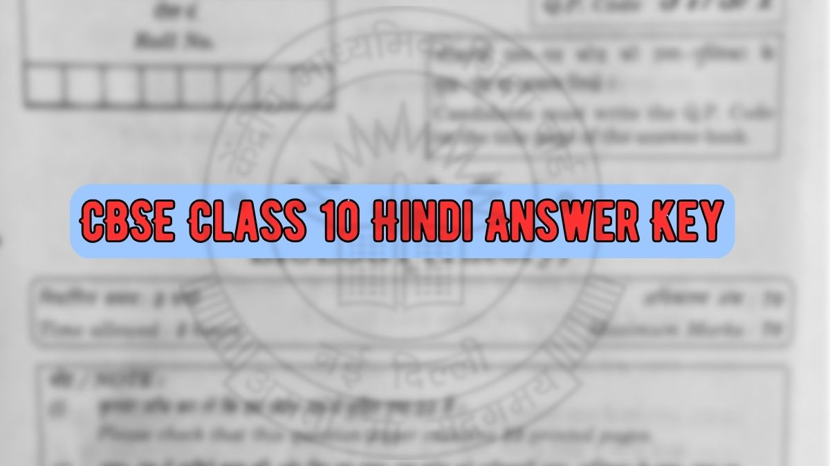 Get here CBSE Class 10 Hindi Answer Key 2023
