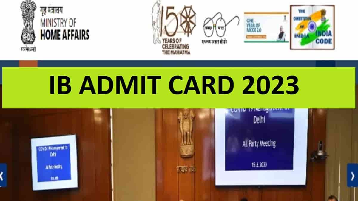 IB Admit Card 2023