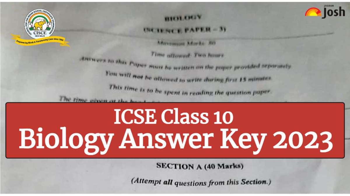 Get here ICSE Class 10 Biology Answer Key 2023