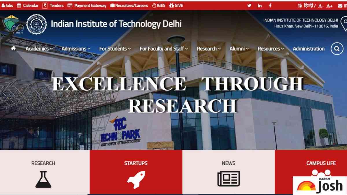 IIT Delhi Notification 2023