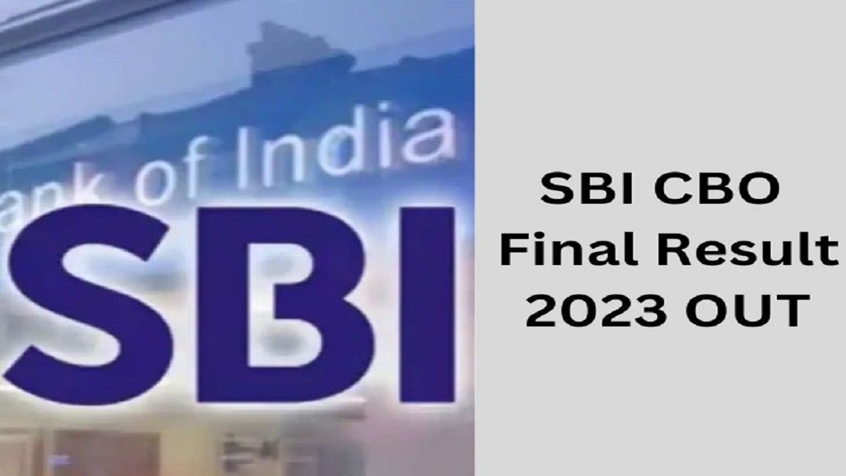 SBI CBO Final Result 2023 OUT