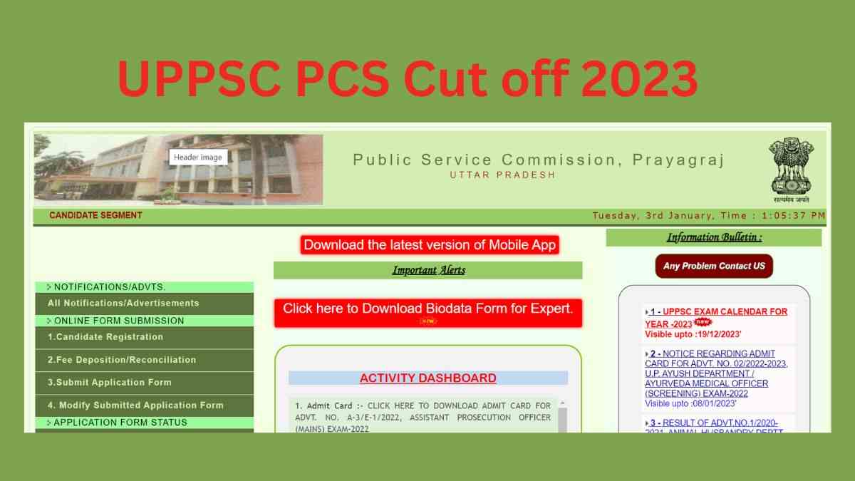UPPSC Cut Off 2023: Check Prelims Expected, Previous Year Cut Off जानें कितनी जा सकती है इस बार पीसीएस परीक्षा की कट-ऑफ