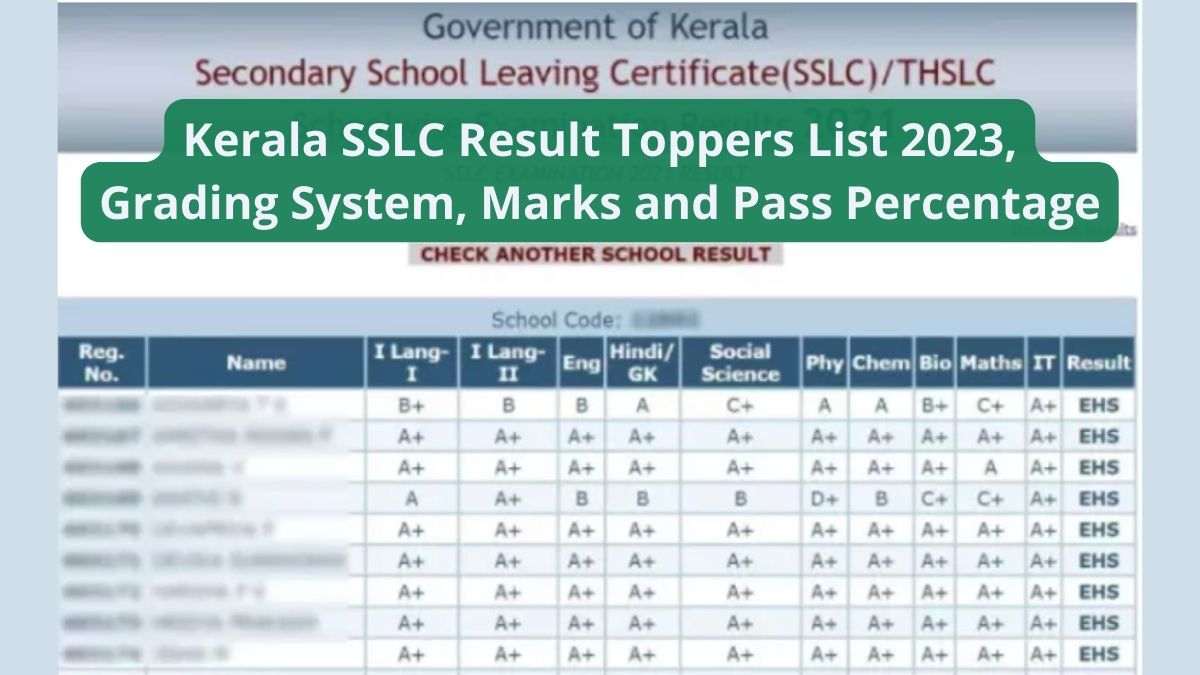 Kerala Board 10th Class Grading System, Marks and Pass Percentage