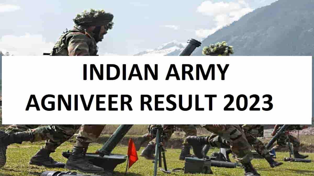 Indian Army Result 2023